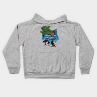 some birds Kids Hoodie